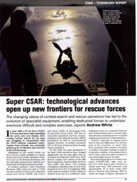 Cejay in Jane's International Defense Review CSAR Technology Article 